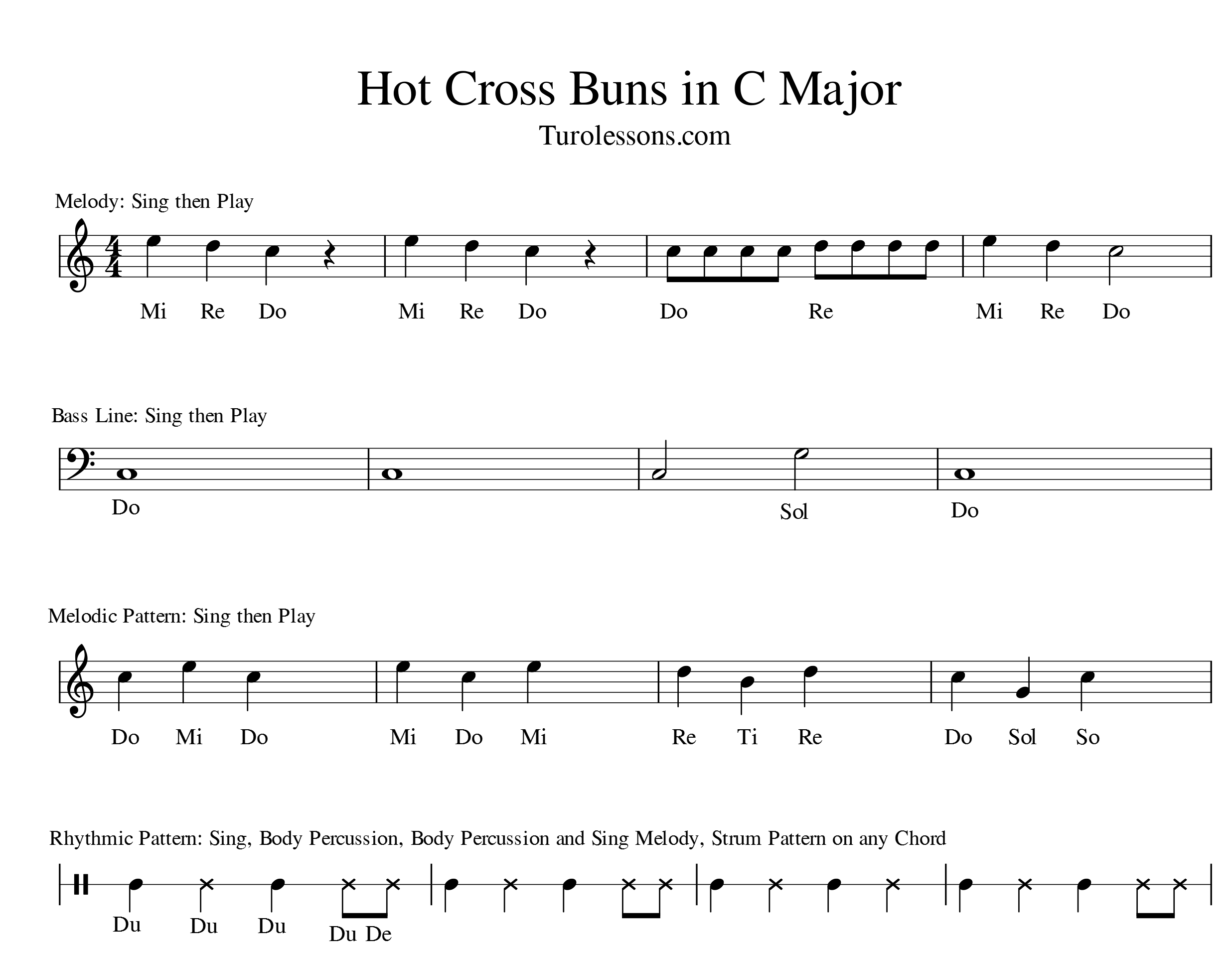Hot cross bun song
